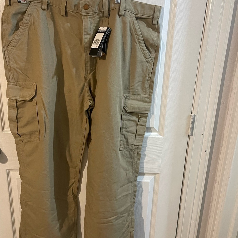Carhartt Men's Khaki Cargo FRC pants
